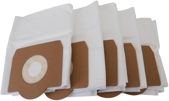 5x Vacuum Microfibre Dust Bags Compatible With Titan Vacuum Cleaners And Made To Fit 16L 20L 30L 40L Models