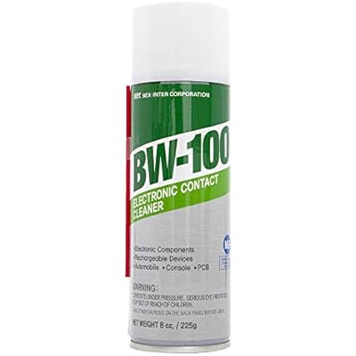 BW-100 Non-Flammable Electronic Contact Cleaner Aerosol Spray- Safely Cleans Joycons, Computers, PCB and More - Removes dust, Dirt and contaminants on Contacts - Quick Dry|8oz225g |