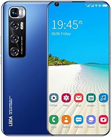 New Unlocked Smartphone,M11 Pro,7.2inch, Android 10.0,Face ID,10-core Processor,21.0+42.0MP,5600mAh,4+32/4+64/4+128GB,support TF Card,black/white/,Blue,4+32GB,Serene16