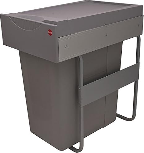 Hailo Easy Cargo 40 Pull-Out Waste Bin, 40L | Soft-Close, Under Cabinet, Full-Extension Slides, Concealed Kitchen Recycling