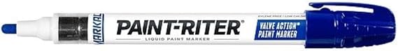 Markal 96825 Valve Action Paint Marker, Blue