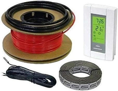 30sqft HeatTech 20-40 sqft Electric Radiant In-Floor Heating Cable System, 120V