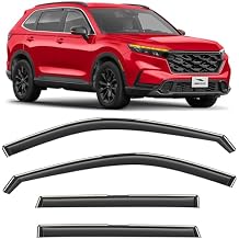 Voron Glass in-Channel Extra Durable Rain Guards for Honda CR-V (CRV) 2023-2025, Window Deflectors, Vent Window Visors, 4 Pieces - 200740