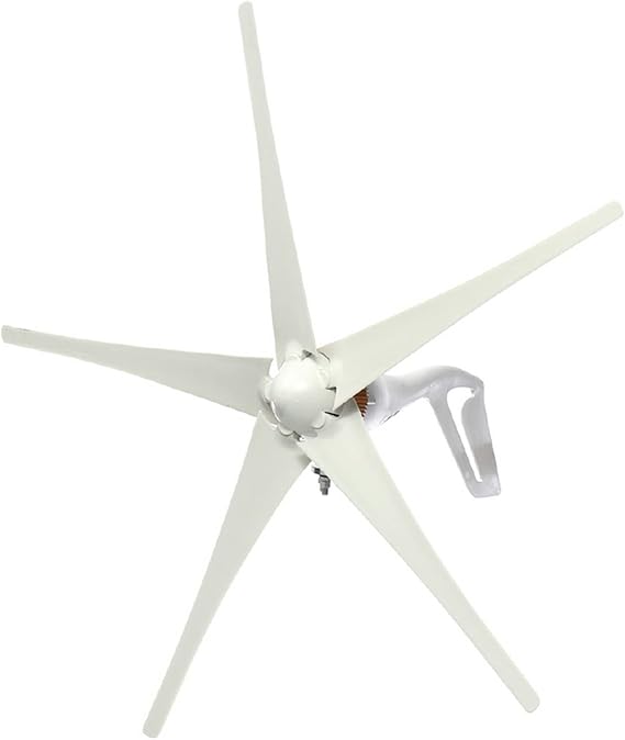 Horizontal Wind Turbine Generator Kit 12V 24V 500W Power 5 Blades Vertical Axis Wind Turbine + Controller,12V