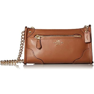 Coach Womens Grain Leather Mickie Crossbody