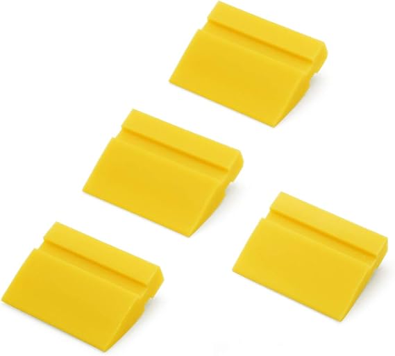 CARTINTS 2Inch Water Glass Wiper Water Blade Rubber Mini Squeegee Window Squeegee Side Mirror Squeegee for Household, Car Glass Cleaning - 4Pack