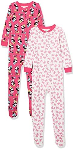 Amazon Essentials Disney Baby Girls Snug-Fit Cotton Pajamas