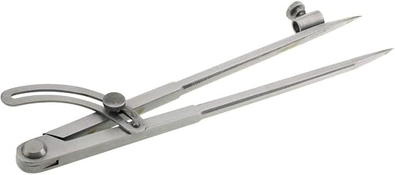 Grizzly H5885 10-Inch Pencil Length Divider with Wing, Compass Function