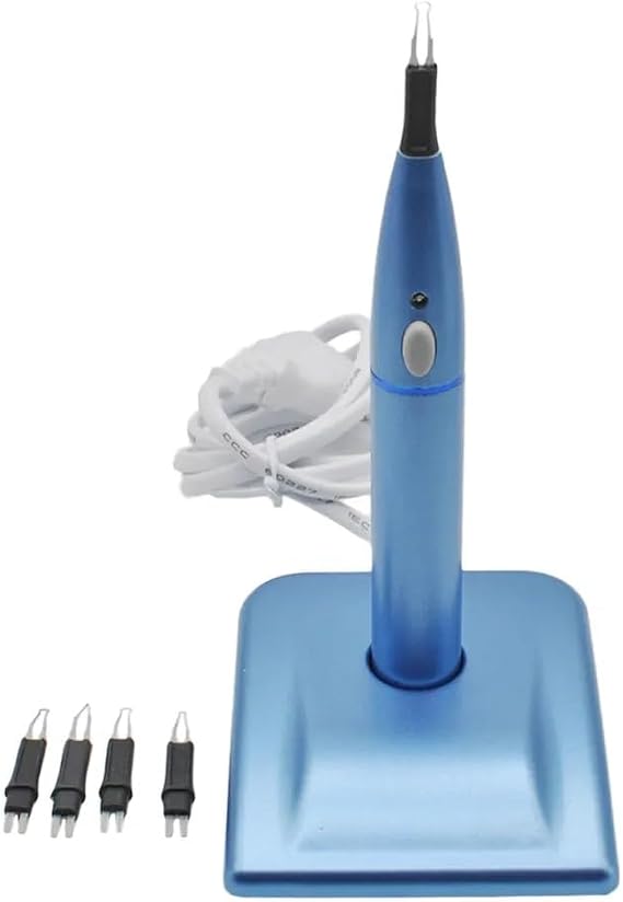 Gutta Percha Teeth Point Cutter Endo Gutta Cutter with 4 Tips Blue