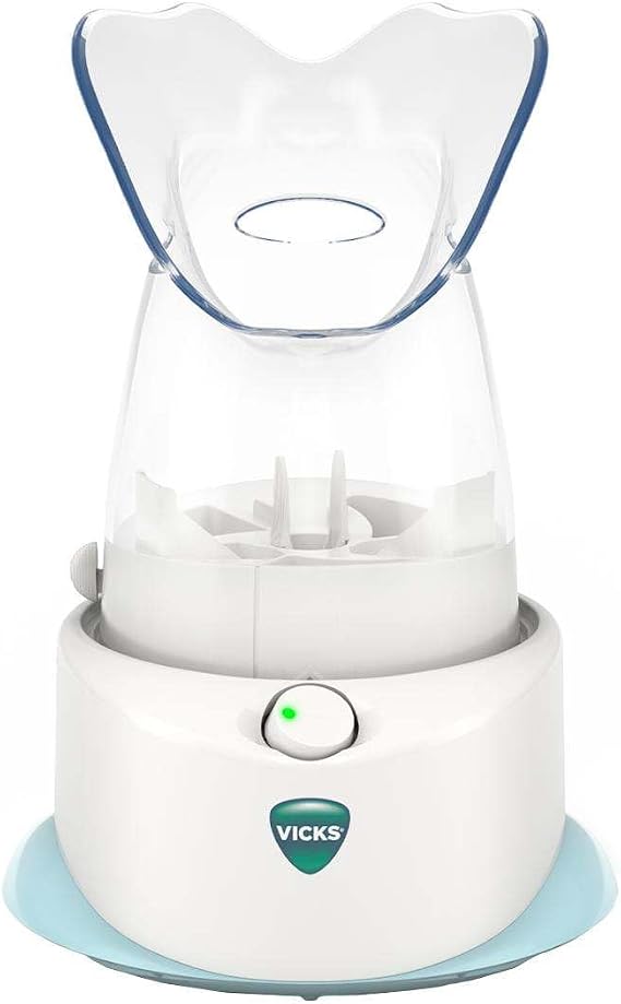 Vicks Personal Steam Inhaler for Targeted Relief from Congestion | Natural Steam Therapy for Allergies, Coughs, Colds & Sinus Irritation; Use with VapoPads - 1 Included