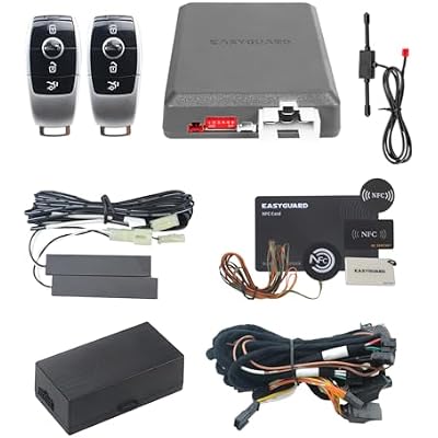 EASYGUARD PKE Remote Starter NFC Lock Unlock System Only Fit for Mercedes Benz 17-20 E Class Gas Engine W213 18-22 CLS Gas Engine with Original Push Start Button