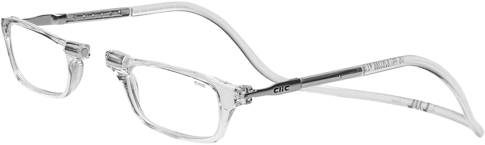 CliC Adjustable Front Connect Reader, 2.00 Strength, Clear Frame