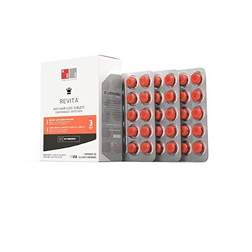 DS Labs for Men & Women Revita Hair Density Support Tablets - Daily Hair Wellness Supplement with Biotin, Zinc, Iron, Vitamin D, Magnesium & Melatonin, 90 Tablets