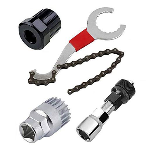 HONGTAO Bicycle Bike Freewheel Chain Whip,Cog Cassette Sprocket Remover Breaker Tool Kit,Applicable for: Bicycles, Mountain Bikes and Etc.