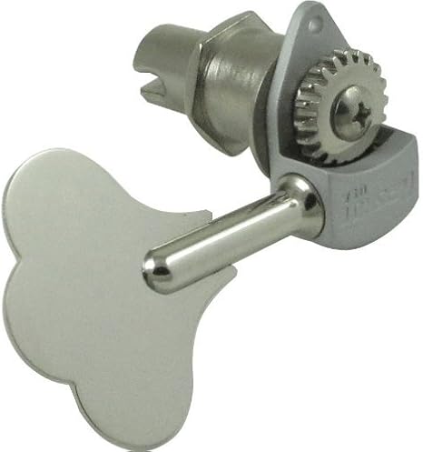 Tuner - Hipshot, Ultralite Clover, 1/2" Bass, chrome, Orientation: Bass Side