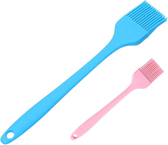 Pastry-Brush Basting-Brush for Cooking-Brush Silicone-Brush-Cooking Silicone-Basting-Brushs - Food-Brushs Large & Small (Set of2)