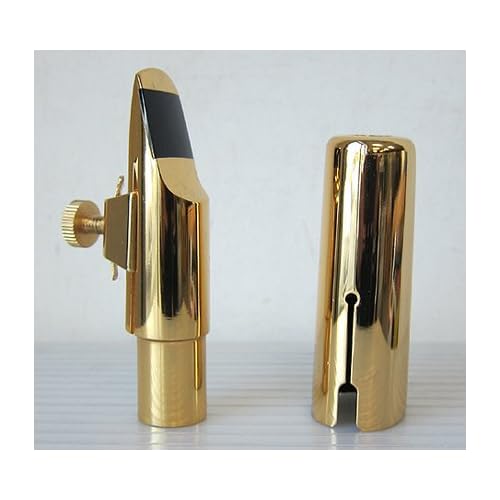 Gold Plated Soprano Saxophone Metal Mouthpiece, #6