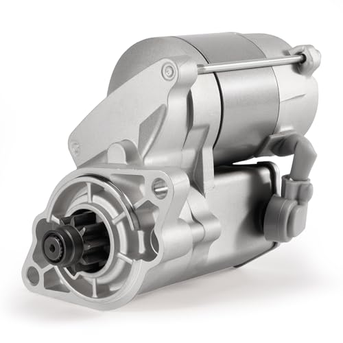 Starter Motor 12V 9T 1.2KW Fit for Kubota Engine D1305 D1105 D1105-T D1005 D905 V1305 V1505 V1505-T D722 for Kubota Excavator K-008, Replace 16614-63010 K7571-61811, One Year Quality Assurance