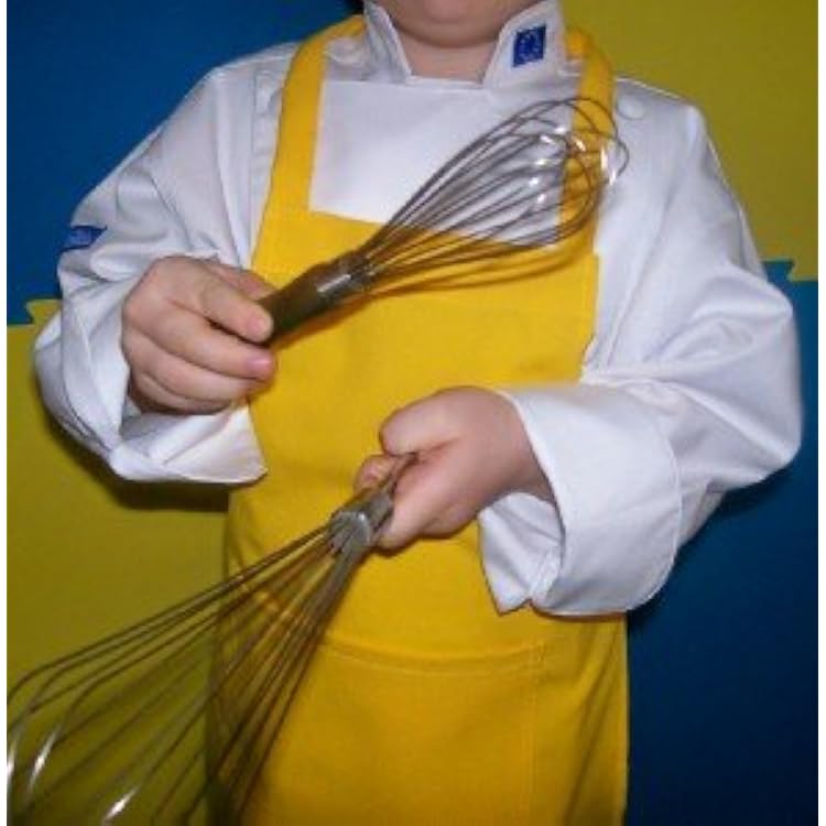 Yellow Apron Kids Children Fits 2-7 Yr Olds 15x21 Fabric Chefskin