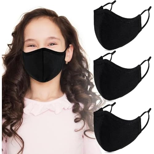 Yarehand 4 Pack Breathable 3-Ply Cloth Face Mask Adjustable Ear Loop, Reusable Washable Soft Masks for Adult Women Men