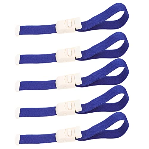 COHEALI 6pcs Portable Emergency Tourniquets Adjustable Buckle Bands Medical First Aid Supplies Elastic Strap Quick Release for Outdoor and Training Use 15.74In Length