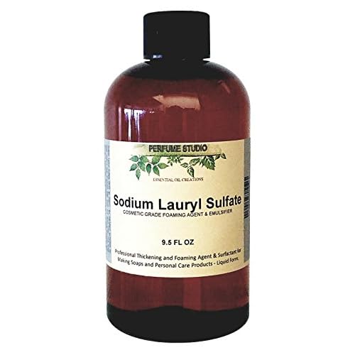 Perfume Studio Soap Making Supplies: Sodium Lauryl Sulfate Liquid Form SLS; Personal Care Foaming Detergent Product and Professional Surfactant Raw Material 9.5 OZ  280 ML