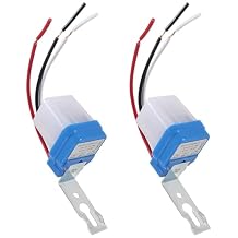 2pcs AC DC 12V 10A Automatic Photocell Switch On/Off Photocell Light Sensor Automatic Photocell Switch for Outdoor Lighting