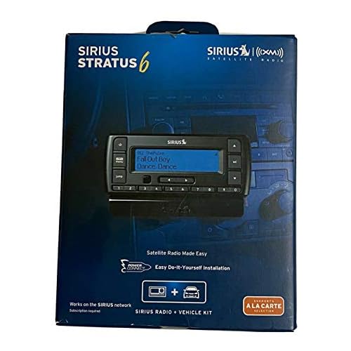 SIRIUS Stratus 6 Dock-and-Play Radio with Car Kit Black
