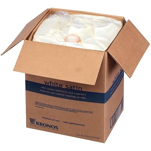Kronos White Satin Sour Cream Alternative, 5 Gallon, Ready-to-Eat, Refrigerated