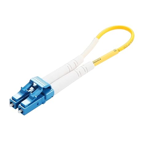 ipolex Fiber Optic Loopback Cable, OS2 LC Singlemode(9/125m) Fiber Loopback Testers Connectors Adapter for Self-Testing SFP Modules or Network Equipment