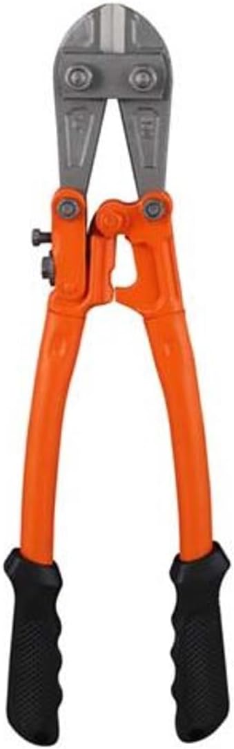 Edward Tools 14" Small Bolt Cutter - Heavy Duty Forged T8 Steel Blade Cuts Steel Wire, Chain Link Fence, Metal Rods, and Screws - Compact Bolt Cutters - Ergonomic Rubber Grip Handles