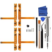 2 Pairs SL SR Left Right Button Key Flex Cable Replacement for Nintendo SwitchSwitch OLED Joycon Flex Cable with Repair Tools Screws Springs