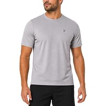 Spyder Mens Athletic Shirts - Moisture Wicking Short Sleeve Crewneck Workout Shirts for Men - Relaxed Fit Mens Shirts for Gym