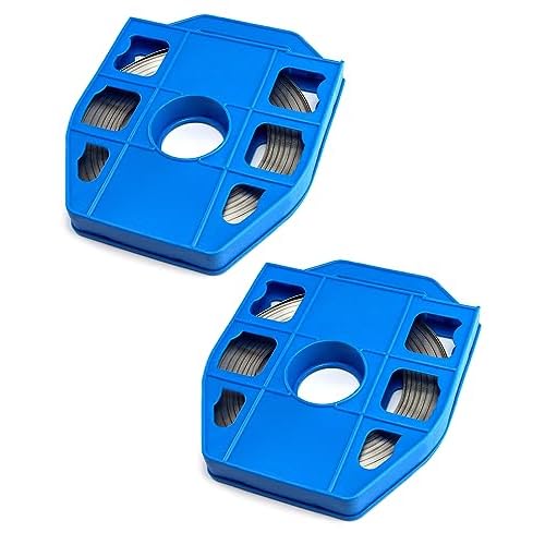 QWORK Band Strapping Coil, 2 Pack Stainless Steel Anti-Rust Strapping Band, 12 Width X 0.030 Thickness, 100-foot Roll in Blue Tote Bag, Bright Annealed Belt