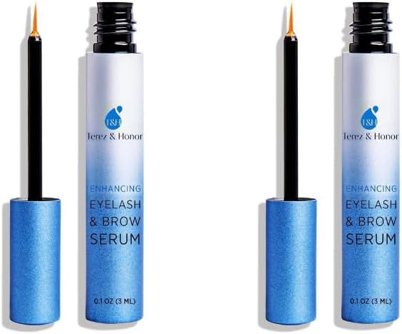 Terez and Honor Eyelash Serum,Enhancing Eyelash & Brow Serum 3ML (Eyelash Growth Serum ×2)