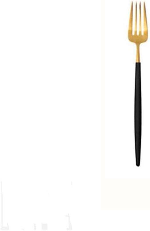 Cutipol GOA dessert fork (black with brushed gold)