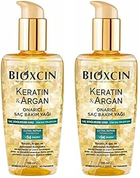 Bioxcin Keratin & Argan Onarıcı Saç Bakım Yağı 150 Ml - Yıpranmış Ve Hasar Görmüş Saçlar 2li paket