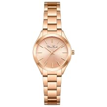 Diaofendi Slim Womens Petite Rose Gold Watch, Stainless Steel Bracelet Watch for Women Rose Gold