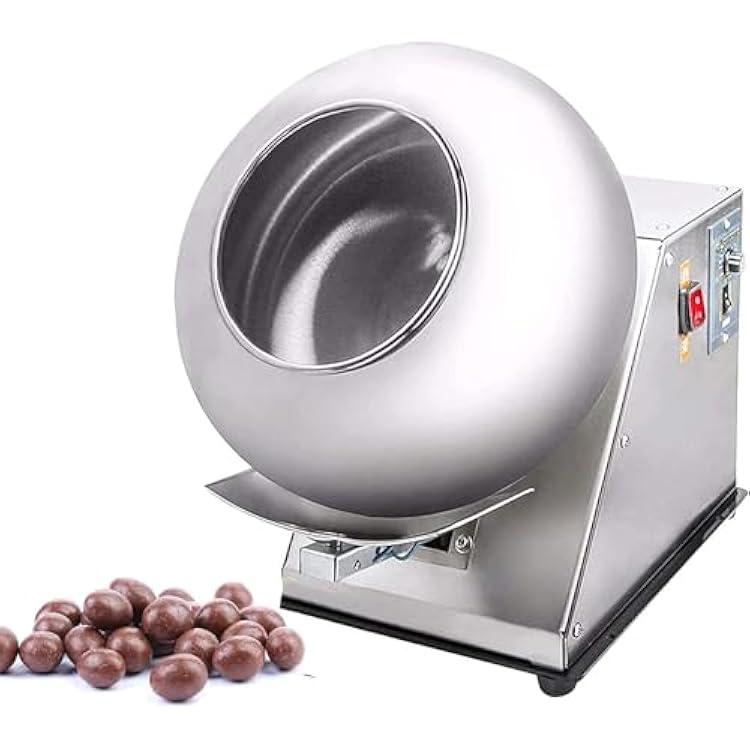 Mini Sugar Coating Machine,Automatic Tablet Coating Machine,Chocolate Polishing Machine, Suitable for Sugar, Chocolate, Peanuts, etc.