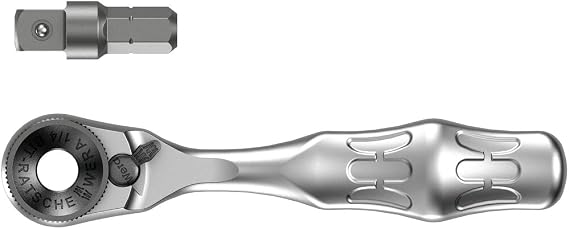 Wera - 5073230001 8001 A 1/4" Square Drive Bit Ratchet, 60 Teeth