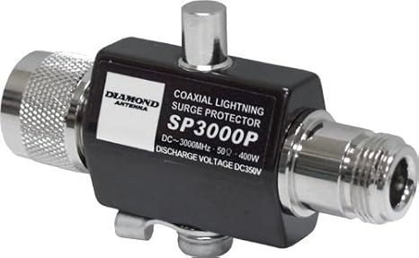 Diamond Antenna SP3000p Lightning Arrester, N (Female) - N (Male)