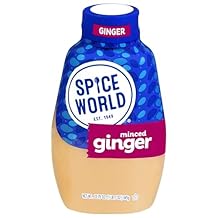 Spice World Squeezable Minced Ginger 22.75oz Ready-to-Use Squeeze Ginger Perfect for Stir Fry, Marinades, More Simply add the Seasoning for Cooking to Add Flavor Without Prep or Mess