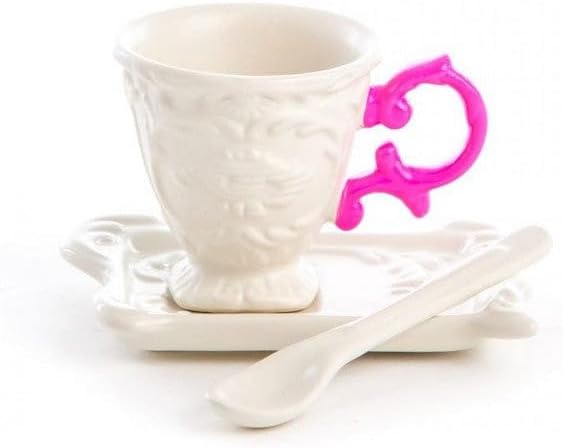 I-Wares Porcelain 3 Piece Coffee Cup & Saucer Set Color: Light Blue