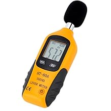 Mengshen Decibel Meter, Digital Sound Level Meter Handheld Audio Noise SPL Meter Tester with LCD Display Measuring 30-130dB (9V Battery Included)