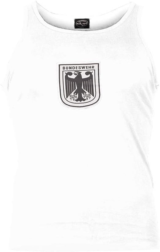 Mil-Tec Bundeswehr Tank Top - Mens, White, Large, 11006007-904