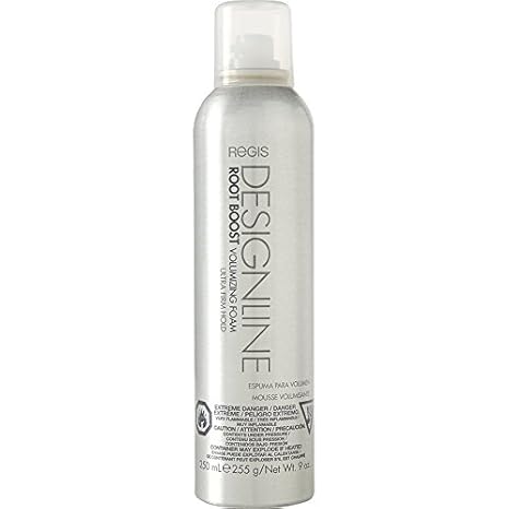 DESIGNLINE Root Boost Volumizing Foam, 9 oz - Regis Ultra-Firm Hold Volumizer Mousse Style Spray | Regis, Ultra-Firm Hold, Volumizer Mousse, Style Spray