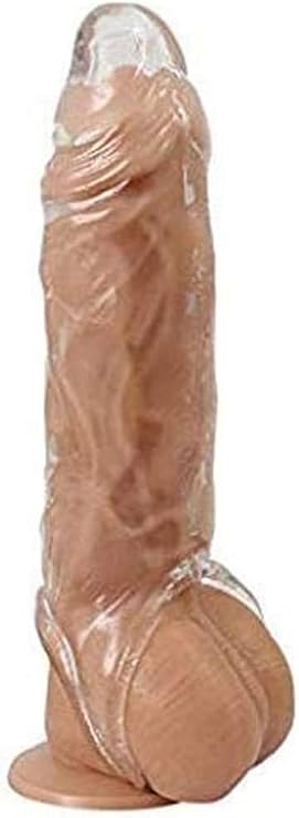 Bigger Double Open Realistic Sleeve Extender Sheath for Men Cover (Transparent, 6.3 inch)