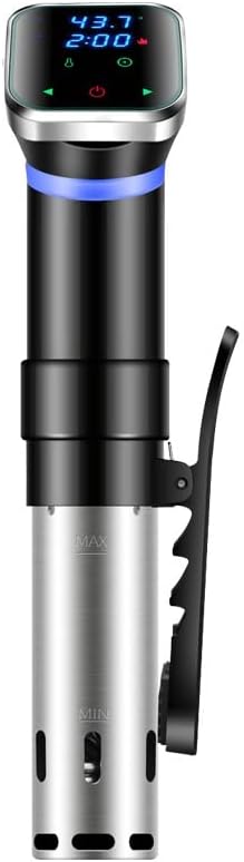 Sous Vide 1100W Precision Cooker, Immersion Circulator, Ultra-Quiet Fast-Heating with Big Touchscreen Accurate Temperature and Time Control, Waterproof