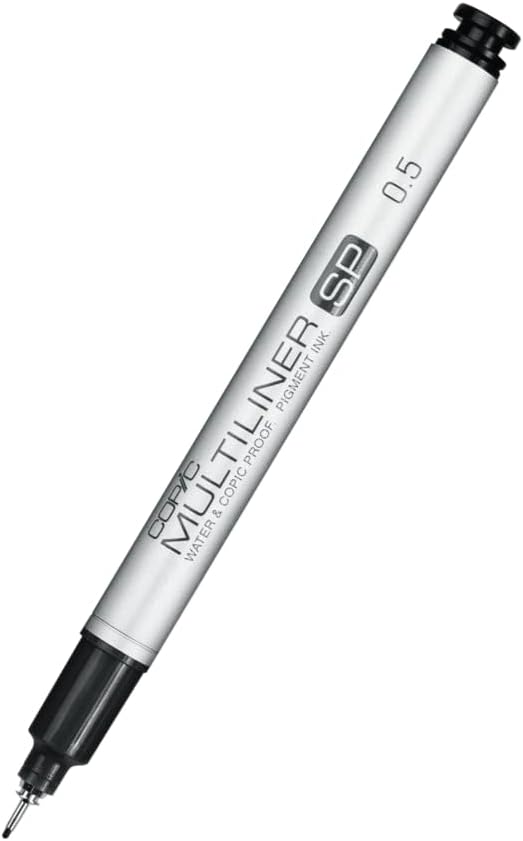 Copic Multiliner SP Black Ink Marker, 0.5 Tip