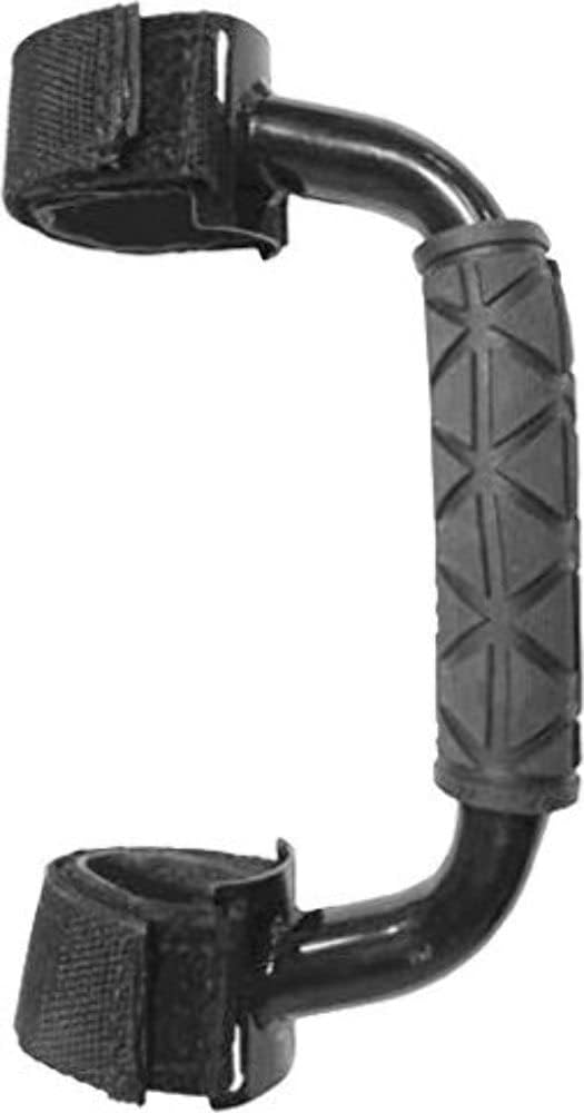 Steel Grab Handle with Grip for Utility Vehicles UTV and Side-by-Sides SxS - Black - Fits Any 1.75-2 Bar